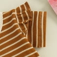 thumbnail image 6 of Bagilaanoe 2pcs Newborn Baby Girl Shorts Set Short Sleeve Striped Print Romper Tops + Shorts 3M 6M 12M 18M Infant Casual Summer Clothes, 6 of 8
