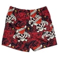 thumbnail image 2 of Ed Hardy Men's Love Kills Slowly Skull Mesh Shorts (Large, Red), 2 of 3