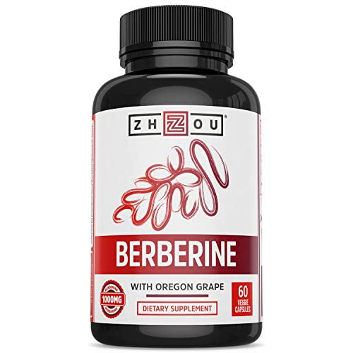 Zhou Nutrition Berberine with Oregon Grape for Fat Metabolism & Ketone Synthesis, 60Count