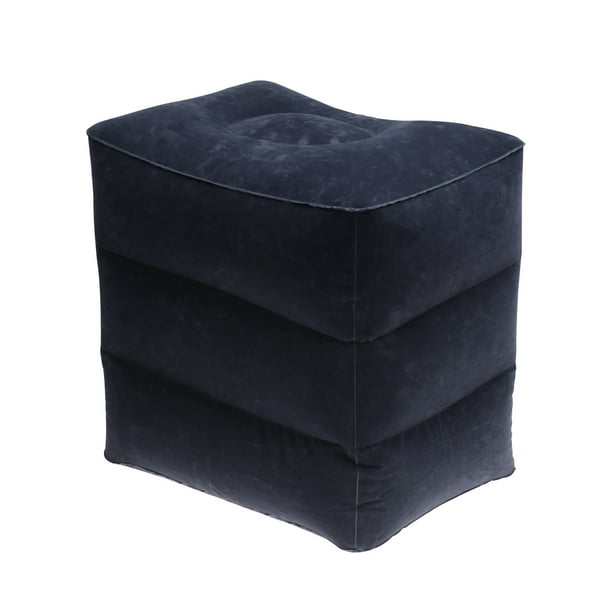Frcolor Foot Rest Inflatable Pillow Travel Leg Airplane Footreststool Ottoman Kids Bed Cushion