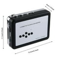 thumbnail image 2 of LPSSTORE Cassette Tape Player Portable Cassette Player with Auto Reverse Tape Player Output to Headphone Speaker Cassette Player Cassette Player for Entertainment Sports Travel, 2 of 6