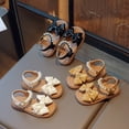 thumbnail image 5 of Povozer Toddler Girl Sandals Children's Soft Sole Shoes Fashion Girls' Bow Princess Shoes Baby Beach Shoes (Yellow, 11.5 Little Child), 5 of 5