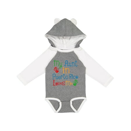 

Inktastic My Aunt in Puerto Rico Loves Me Gift Baby Boy or Baby Girl Long Sleeve Bodysuit