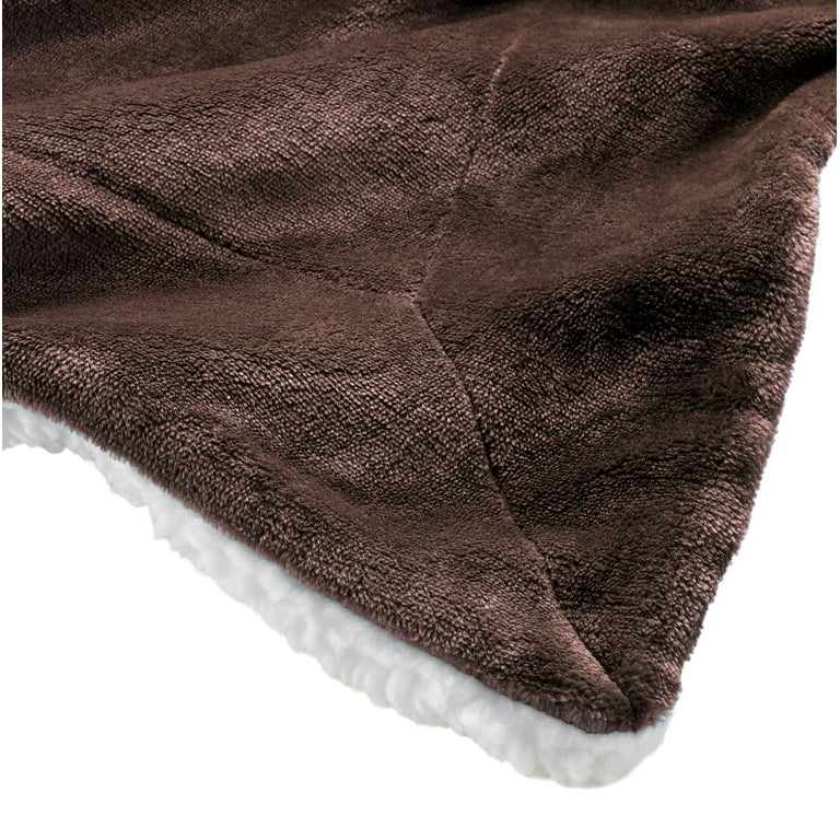 Genteele Super Soft Luxurious Sherpa Throw Blanket 50 X 60