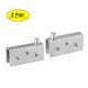 thumbnail image 1 of Bisagra de vidrio de acero inoxidable, bisagra de pivote para puerta de vidrio, 2 pares, 1 of 5
