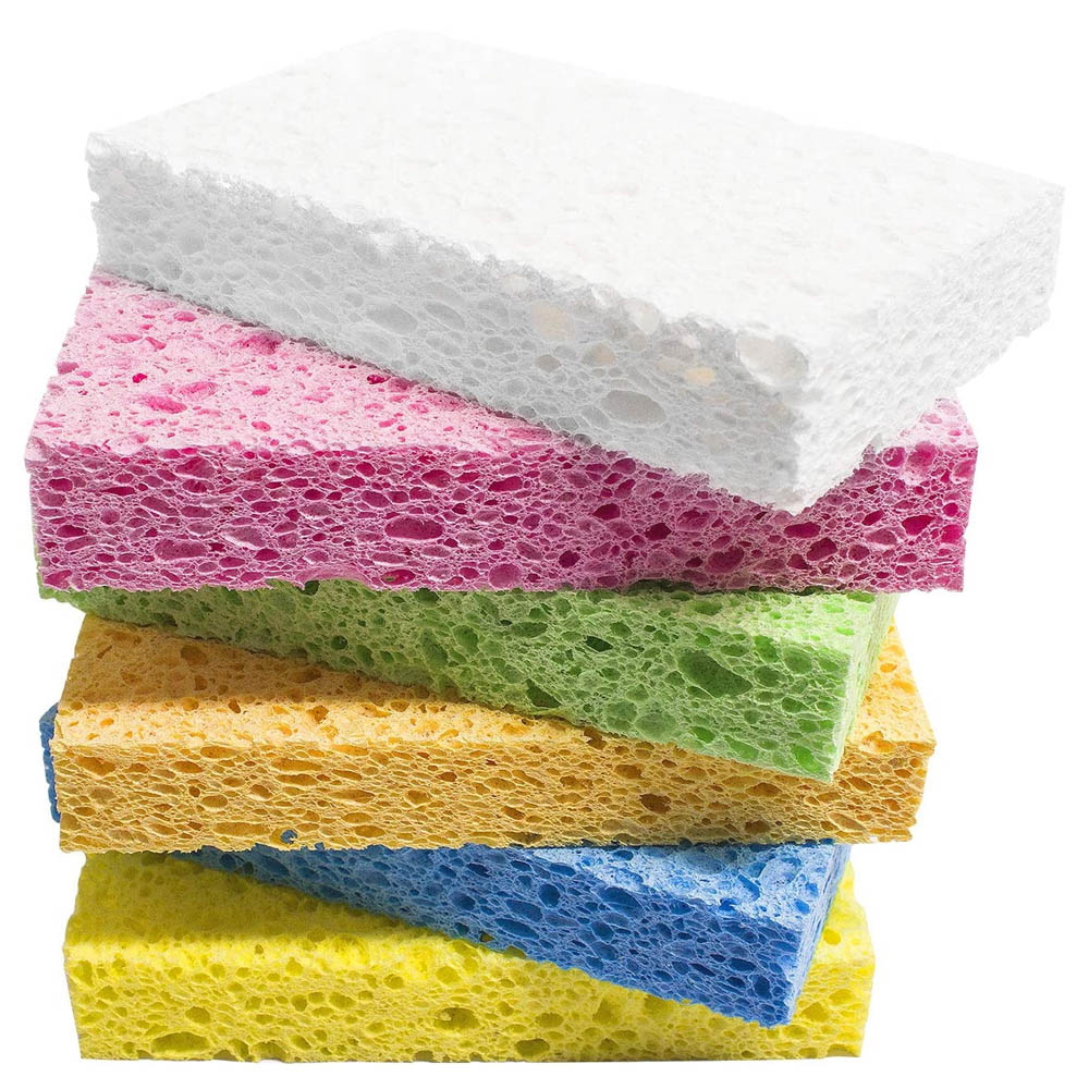 10Count Kitchen Sponges Compressed Cellulose Sponges NonScratch