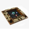 thumbnail image 2 of GJX Shut the Box Game Educational Math Tool Board Games for Adults Natural Wood Material Family Games for Adults Style3, 2 of 4