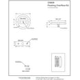 thumbnail image 5 of Westbrass D980R-12A Floating No-Hole Bath Waste Overflow Faceplate and Adaptor, Antique Bronze, 5 of 6