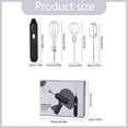 thumbnail image 3 of THLKIF Mini USB Rechargeable Hand Mixer, Portable Egg Beater with 3 Stainless Whisks for Baking Cake and Dough, Compact Handheld Kitchen Mixer ﻿, 3 of 9