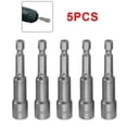thumbnail image 3 of 5X  Screwdriver Bit, 8 mm Magnetic Tech Screw Driver Tek Bit Drill Nut Setter Roofing Cladding, 3 of 10