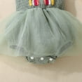 thumbnail image 6 of Preemie Newborn Infant Baby Girls Clothes Ribbed Bodysuit&nbsp; for 0-9 Months Infant Infant Baby Girl Summer Romper Dress Sleeveless Strap Mesh Tutu Skirt Backless Bodysuit, 6 of 9