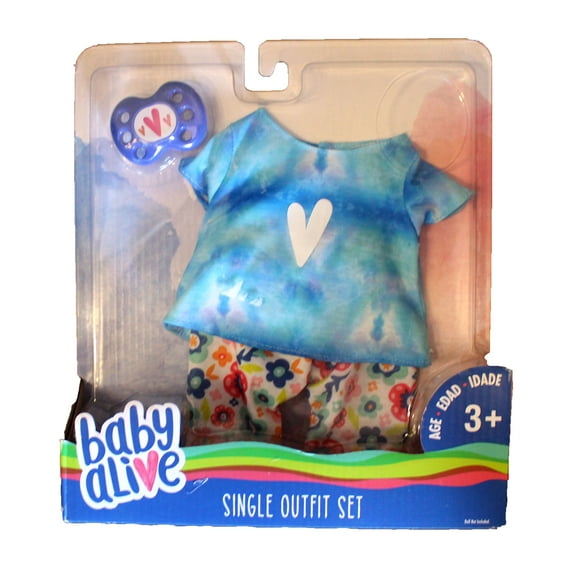 Baby Alive Single Outfit Set - Tie Dye Tee, Multicolor