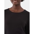 thumbnail image 4 of Avia Women's and Women's Plus Twist Back Top with Long Sleeves, Sizes XS-4X, 4 of 5