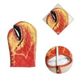 thumbnail image 4 of 1 Pair Lobster Claw Oven Mitts Heat Resistant Oven Gloves Cute Crab Claw Kitchen Gloves Microwave Mittens High Temp Cotton Lined Baking Grilling Cooking Gloves for Pizza Toaster BBQ, 4 of 6