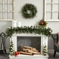 thumbnail image 4 of Nearly Natural Plastic Floral Spruce Wreath, 20" (Assorted Colors), 4 of 4