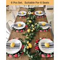 thumbnail image 4 of 13 Inch Round Placemats Set of 4, Valentines Love Heart Non Slip Heat Insulation PP Table Mats, Eucalyptus Red Love Heart Black Washable Place Mats for Kitchen Dining Party Table Decor, 4 of 7