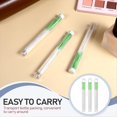 thumbnail image 2 of 300 Pcs Earrings Hole Cleaner, Piercing Cleaner Floss Disposable Earring Hole Cleaner Floss Ear Care Cleaning Tool A,300 Pcs * Earrings Hole Cleaner,Green, 2 of 7