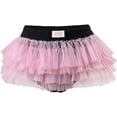 thumbnail image 5 of CutiePlusU Adult Tulle Puffy Petticoat Tutu Ballet Ballerina Skirt Cotton Ruffle Panty - Pink Bow 3XL, 5 of 5