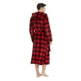 U2SKIIN Mens Fleece Robe with Hood, Soft Bathrobe Plush Robes for Men