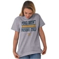 thumbnail image 4 of Peace Doesn’t Preserve US Navy Men's Graphic T Shirt Tees Brisco Brands S, 4 of 6