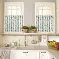 thumbnail image 4 of Christmas Kitchen Curtains and Valances Set, Rod Pocket Curtains Tier Farmhouse Window Curtains 36 Inch Length, Xmas Leaves Ball Star Berry Bell Vines Plants 3 Piece Kitchen Curtains Set, 4 of 6
