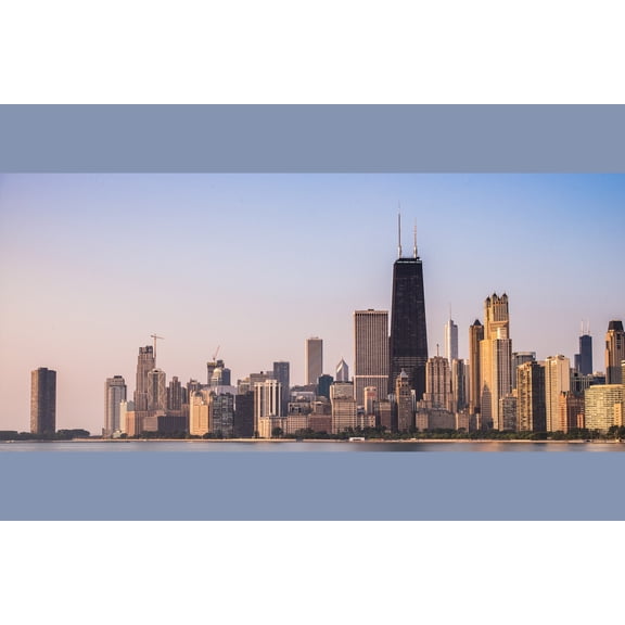 24x36 gallery poster, Chicago Skyline
