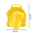 thumbnail image 2 of Modelos De Nieve De Dinosaurio Forma de dinosaurio 3D Fabricante de bolas de nieve Uso fácil para niños Regalos para niños (Amarillo), 2 of 7