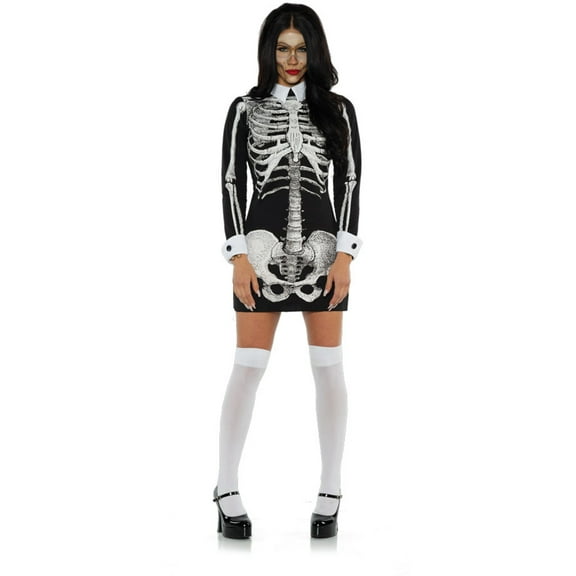 UnderWraps Women's Skeleton Bones X-Ray Dress Costume Medium 8-10