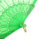 thumbnail image 4 of Abanico De Mano De Tela Verde, Bolso Plegable De Plástico Con Lentejuelas Bronceadoras, Regalo De Fiesta Para Niña Sunnimix Ventilador de la mano, 4 of 6