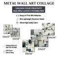 thumbnail image 4 of Designart "Balancing Industrial Elements" Geometric Wall Art Set Of 5 - Grey Modern Hallway Metal Art Print Set, 4 of 6