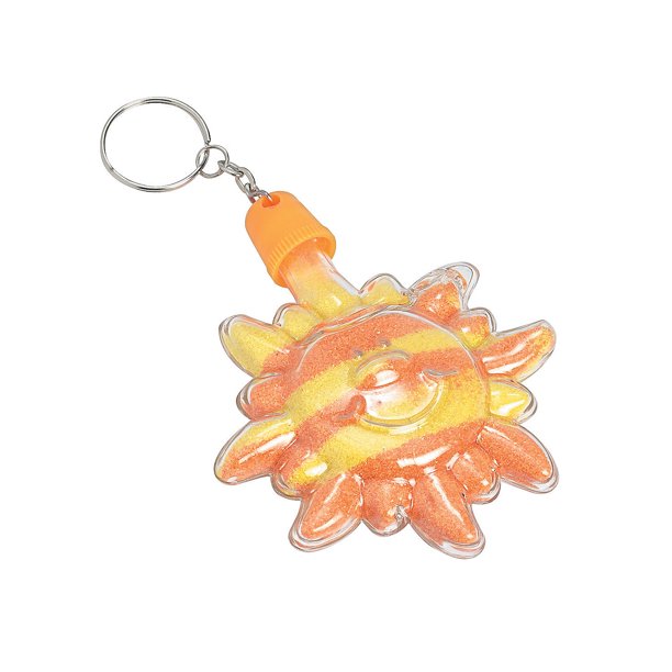 Sunshine Sand Art Bottle Keychains Craft Supplies 12 Pieces