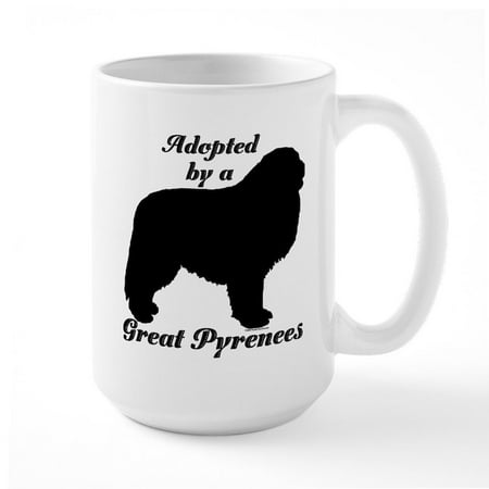 

CafePress - Greatpyrenees Silhouette Ceramic Mug - 15 oz Ceramic Large Mug