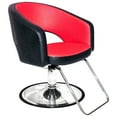 thumbnail image 2 of Chromium Olivia Professional Styling Chair with Foam Cushions, Black, 2 of 5