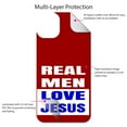 thumbnail image 4 of DistinctInk Custom SKIN / DECAL compatible with OtterBox Symmetry for iPhone 11 Pro (5.8" Screen) - Red Blue Real Men Love Jesus - Show Your Love of Christ, 4 of 5