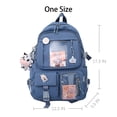 thumbnail image 2 of Mochila azul para niñas, lindas mochilas de viaje a la moda, mochila escolar para estudiantes universitarios, mochila duradera, fresca, 2 of 5
