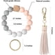 thumbnail image 3 of Pulsera con llavero, pulsera con cuentas de silicona para mujer, 3 of 6