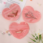 Uxgjfwu Heart Shaped Ziplock Bag, Small Sealed Pouch for Jewelry, Candy, and Gift, Party Favor Bag for Wedding, Celebration, and Special Occasion