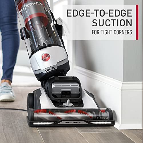 Hoover MaxLife Elite Swivel Vacuum Cleaner with HEPA Media Filtration,  White, UH75150 Bagless Upright for Carpet and Hard Floors
