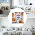 thumbnail image 3 of Funda de almohada de Halloween con diseño divertido y decorativo de felpa corta de 18 x 18 pulgadas, cojín para sofá cama de 18 x 18 pulgadas, 3 of 5