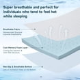 thumbnail image 5 of Z-hom 3 Inch Queen Mattress Topper with Removable Cover, Cooling Gel Memory Foam Mattress Topper White, 5 of 12