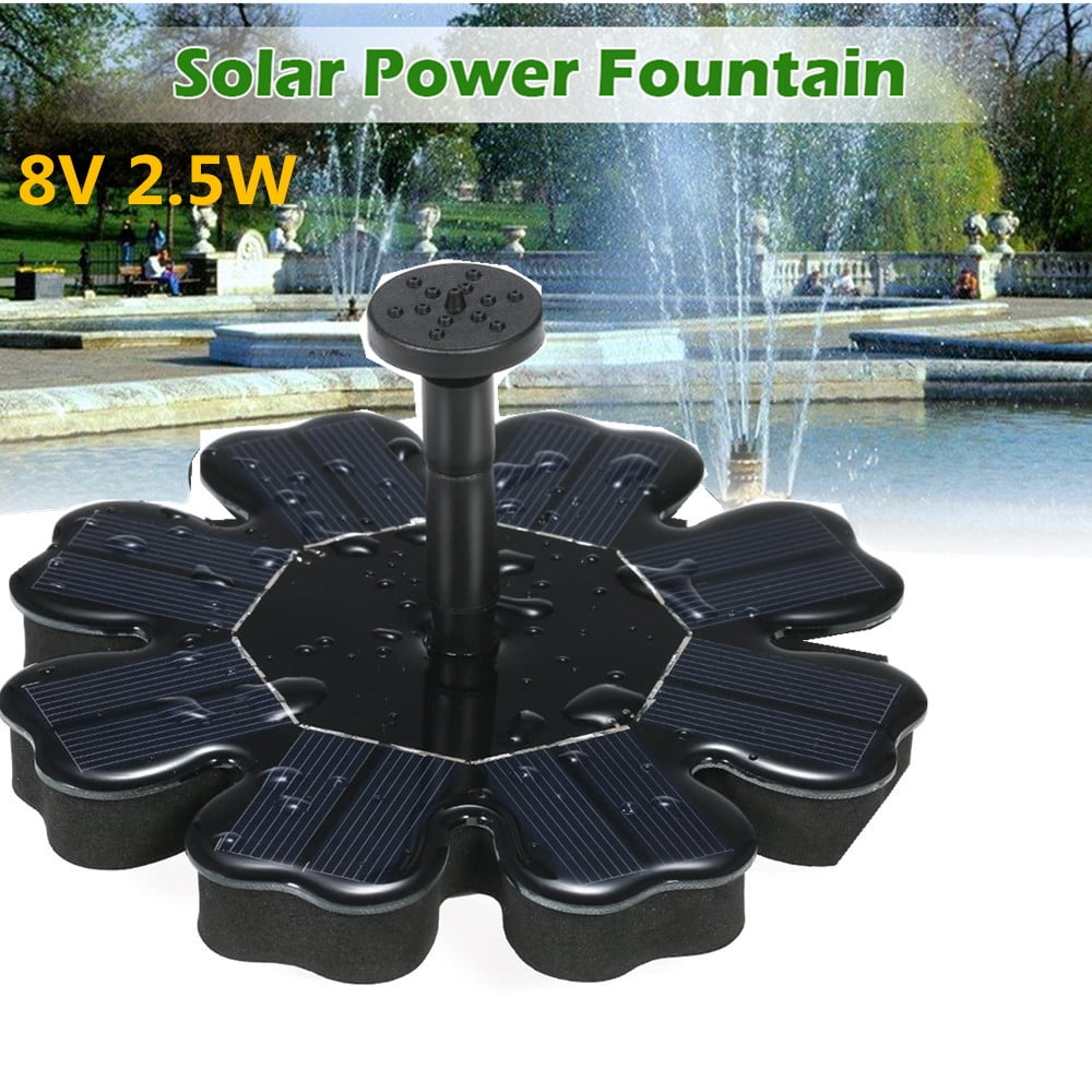 Solar Fountain Pump,2.5W Solar Power Panel Water Pump for Birdbath Landscape Pool Garden Fountains Decorative