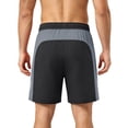 thumbnail image 4 of Athletic Shorts Men Casual Knee Length Quick-Dry Gym Shorts with Pockets Lightweight Breathable Workout Shorts for Beach, 4 of 6