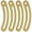 Gold, variant on 4Pcs Bronze Lid Support Hinges, Iron Recurved Hinge Wooden Box Hinges, Suitable Shelf Connector for Home Furniture Cabinet/Jewelry Box Trunk Display(49mm)