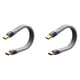 thumbnail image 1 of 2X Cable de Datos USB4 40Gbps USB C A Tipo C Cable Corto PD 240W 8K 60Hz para 3/4 para 15 Pro Max SSD Power Bank, 1 of 5