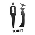 thumbnail image 3 of Letrero para Puerta de Baño perfecl Acrílico Unisex Letreros de Identificación para Baño Señalización para Puerta de Baño, 3 of 8