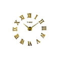 thumbnail image 1 of Billuyoard Reloj de pared 3D de construcción duradera, estilo único, fácil de leer, moderno, grande, 3D, atemporal Electrodomésticos oro, 1 of 6
