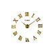 thumbnail image 1 of Billuyoard Reloj de pared 3D de construcción duradera, estilo único, fácil de leer, moderno, grande, 3D, atemporal Electrodomésticos oro, 1 of 6