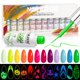 thumbnail image 1 of Set de gel para decoración de uñas RARJSM que brilla en la oscuridad, 12 colores, 8 ml, 1 of 9