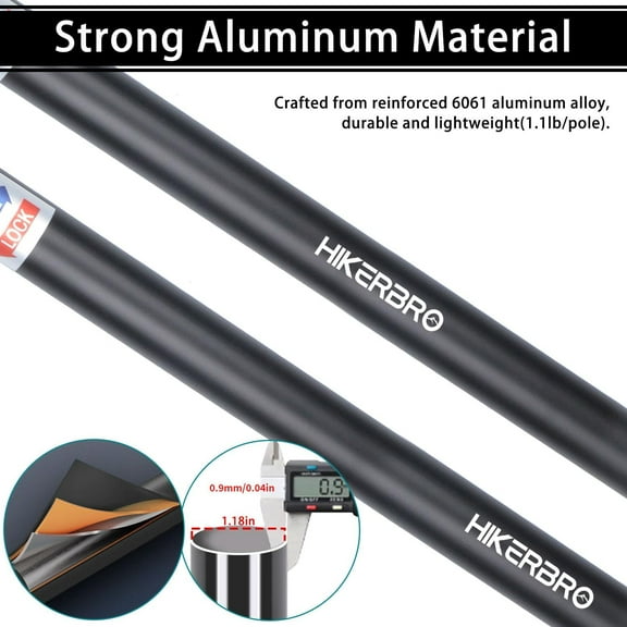 Telescoping Tarp Poles, Heavy Duty 7.67ft Aluminum Tent Poles for Tarp with Rubber Cap, Portable Set of 4 Adjustable Poles for Camping, Awning, Sun Shade