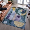 thumbnail image 6 of Addison Rugs Mayfield Premium Machine Washable Transitional Modern Blue Rectangle Rug, 8' x 10', 6 of 6